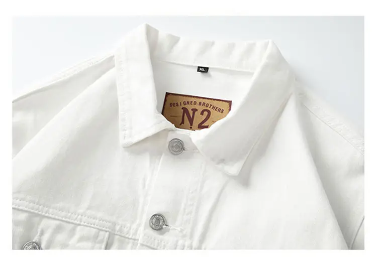 Men's denim jacket front view