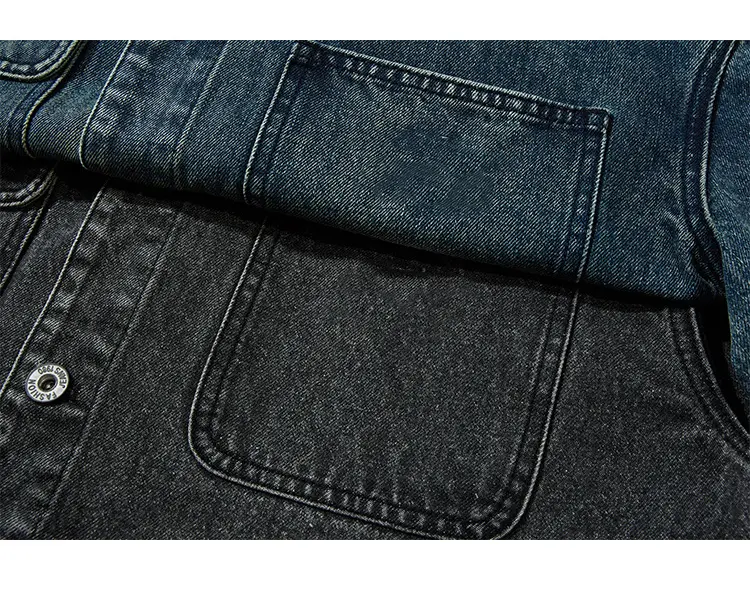 Men's denim jacket front view