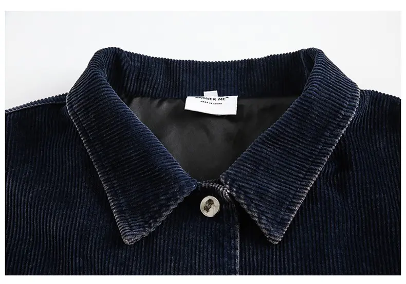 Vintage corduroy jacket front view