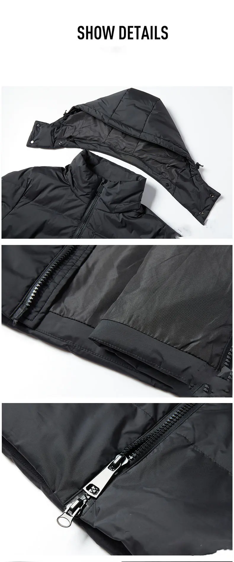 Men's Down Jacket Detail View