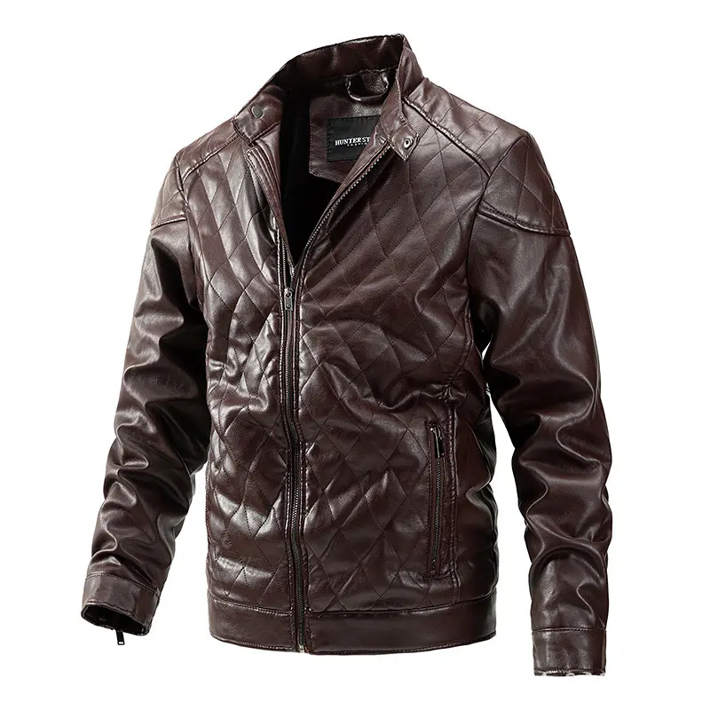 Custom ZD custom vintage black leather jacket Factories, Company