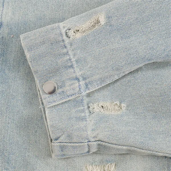 China ZD distressed oversize denim bomber jacket for men Suppliers, Company