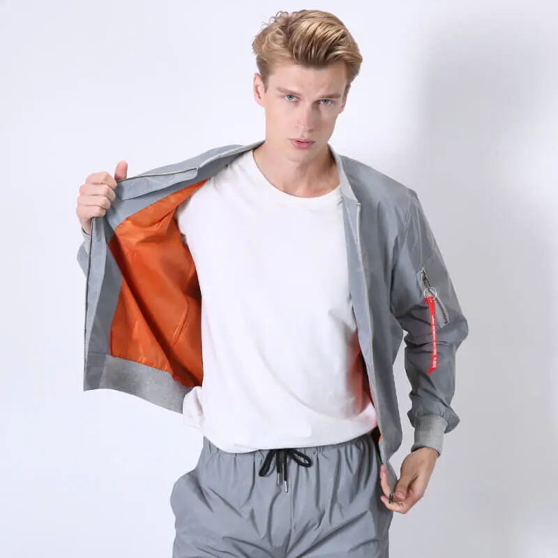 Wholesale ZD reflective mens bomber jacket Manufacturer, Factory