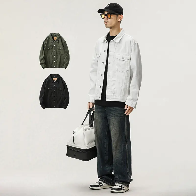 Custom ZD 100% cotton denim jacket men style Companies, Products