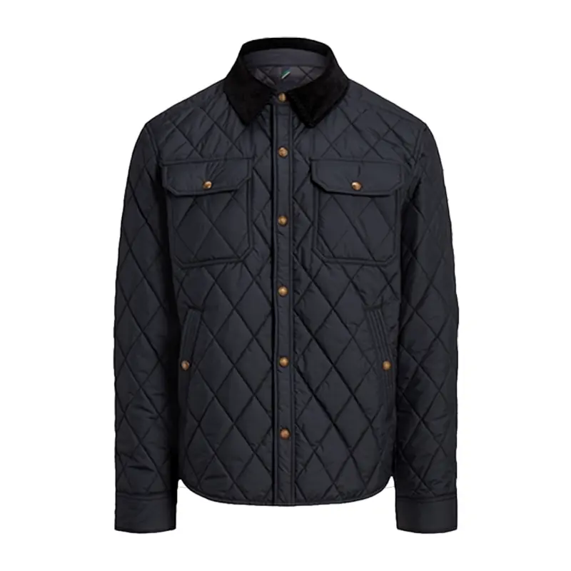 ODM ZD turn down collar repellent quilted jacket for men Factory, Products