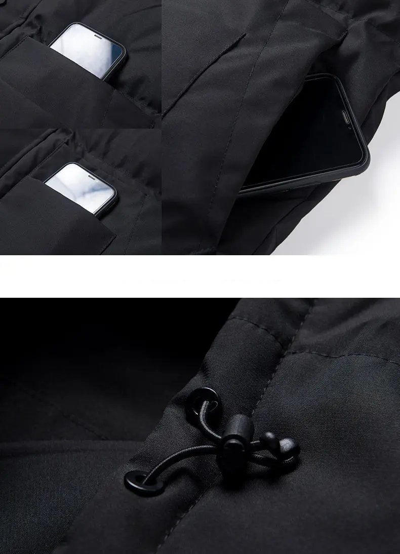 Men's down vest side view