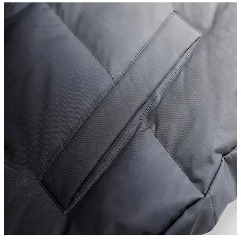 Gradient small square fabric jacket detail