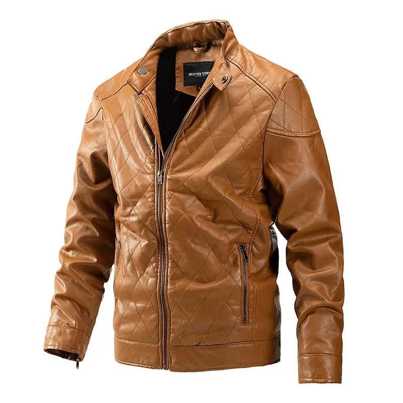 Custom ZD custom vintage black leather jacket Factories, Company