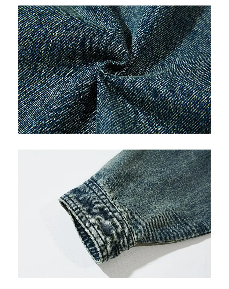 Denim jacket fabric detail