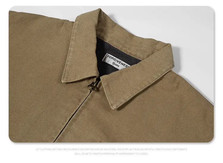 Men's work jacket detail 1