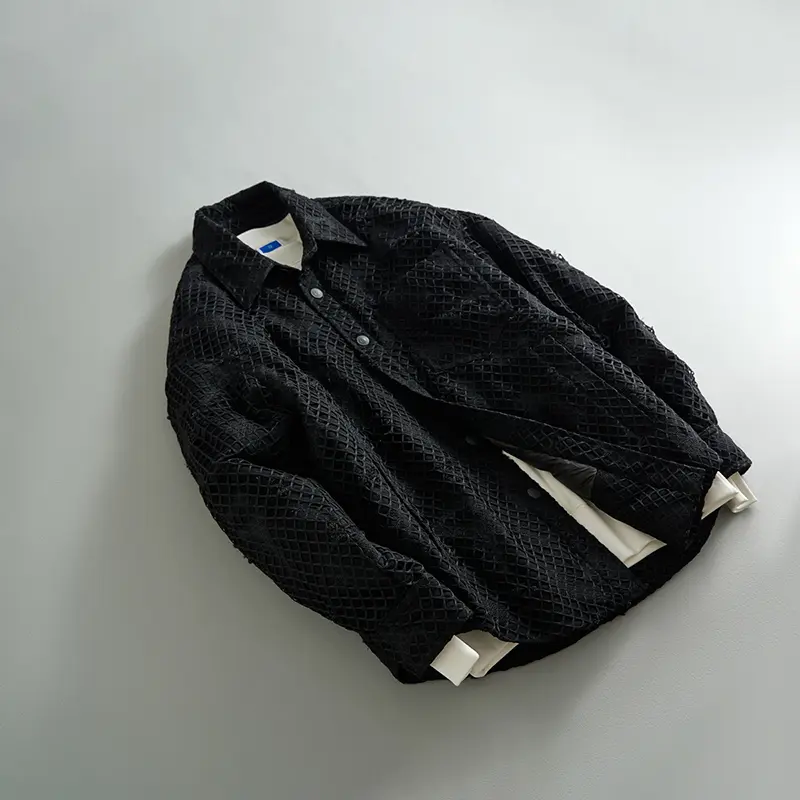 Custom ZD shirt collar lightweight mens black puffer jacket Suppliers, Factories