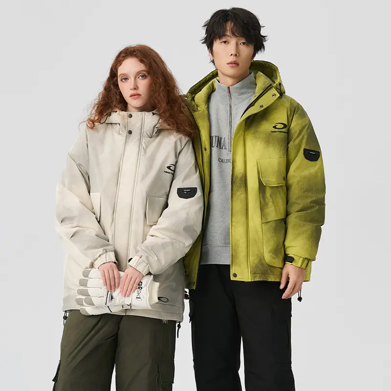 China ZD big pocket design printed bubble jacket men Manufacturer, Suppliers