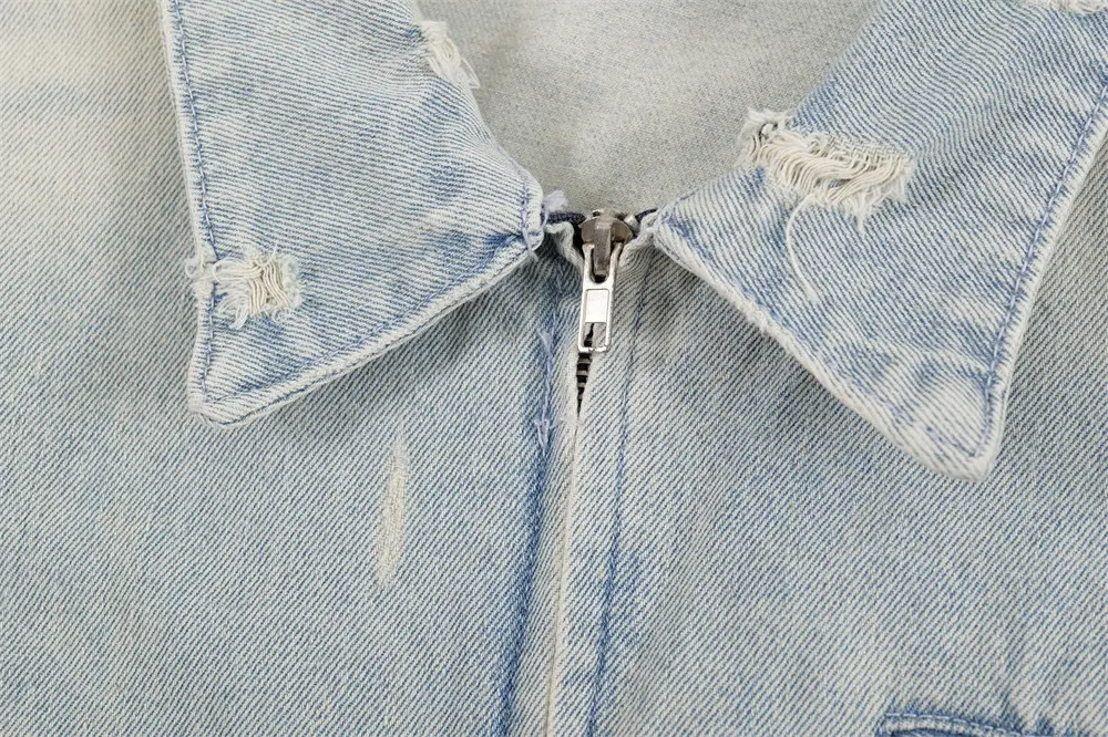 Men's denim jacket front