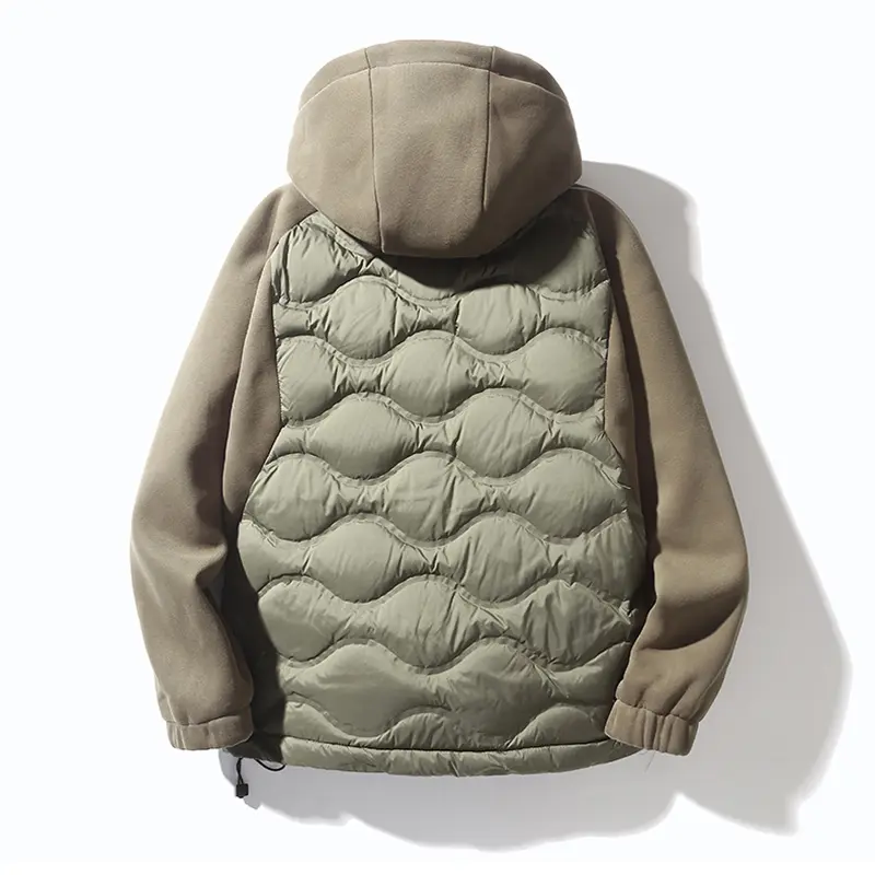 China ZD light weight duck down mens puffer jacket with hood Company, Products