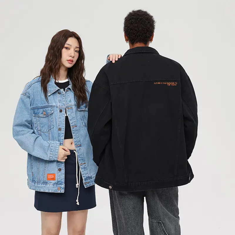 ODM ZD custom logo black denim jacket Factory, Product