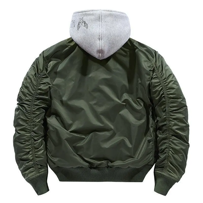 ODM ZD detachable hooded oversized bomber jacket Company, Product