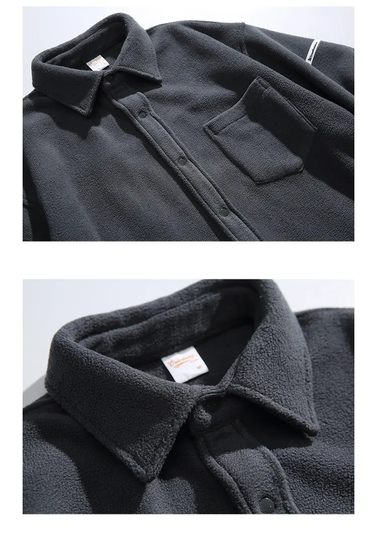 Polar fleece jacket front view