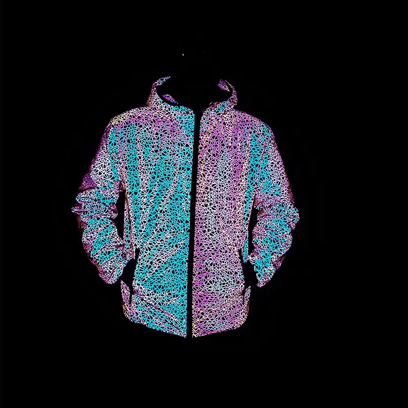 ODM ZD reflective mens black bomber jacket Factories, Factory