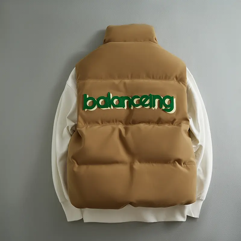 Custom ZD Winter down Padded Gilets Mens Bubble Vest Factories, Companies