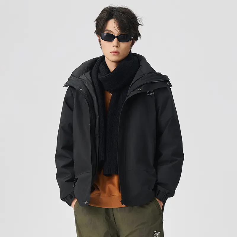 Custom ZD detachable liner down jacket 3 in 1 jacket Company, Products