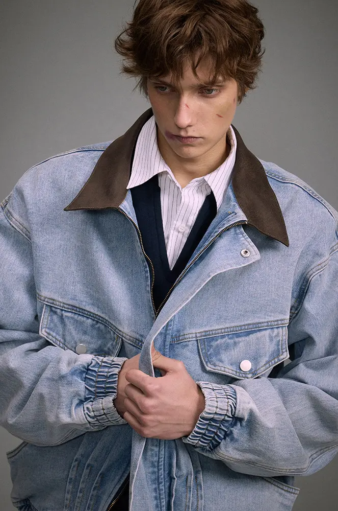 denim jacket back view