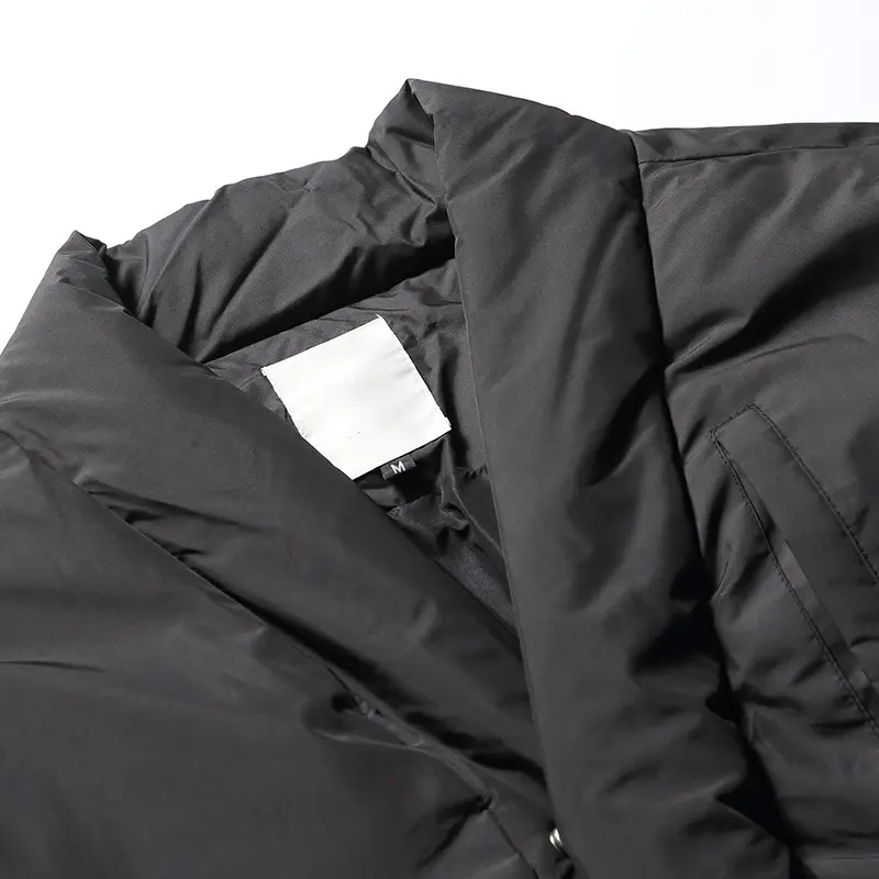 Custom ZD V neck solid mens black puffer jacket Suppliers, Factories