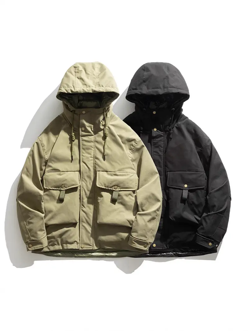 Men's Down Jacket Logo Detail