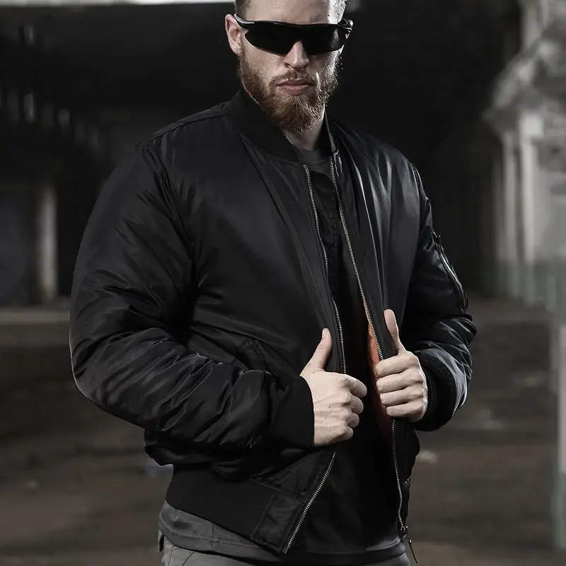 Wholesale ZD nylon fabric cotton padding flight jacket mens Manufacturers, Product