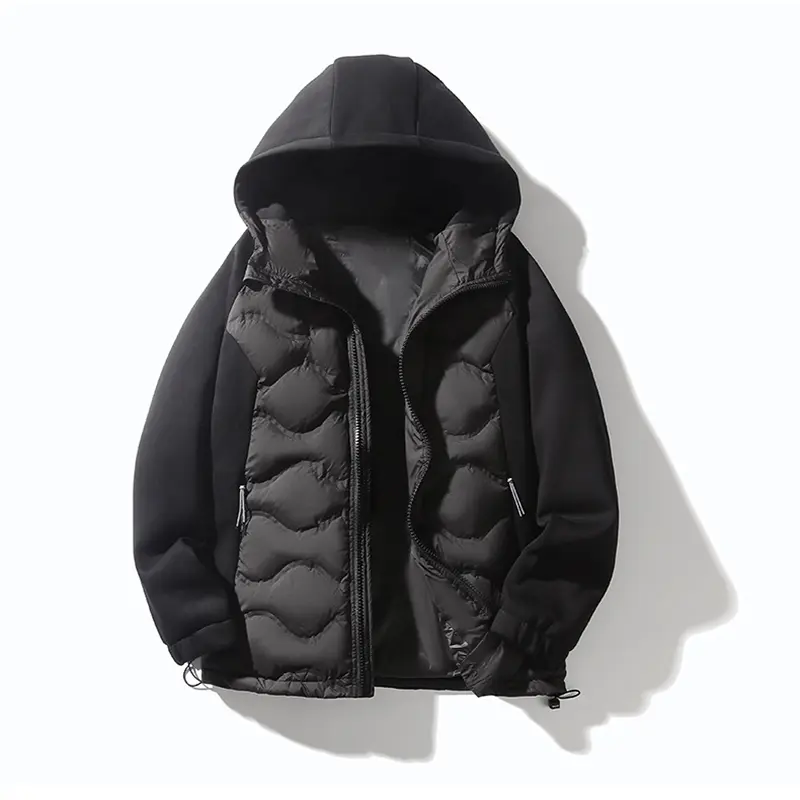 China ZD light weight duck down mens puffer jacket with hood Company, Products