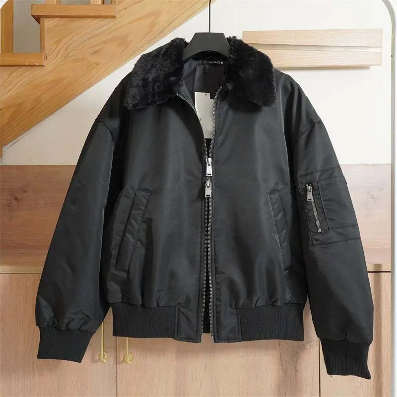 Wholesale ZD faux fur mens black puffer jacket Factories, Products