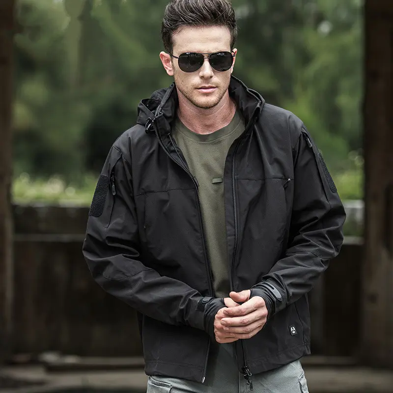 OEM ZD soft shell windproof mens black bomber jacket Supplier, Company