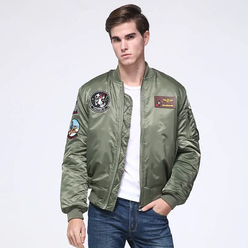 OEM ZD custom embroidery patch pilot jacket men Factory, Products