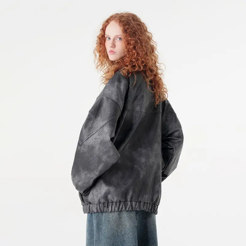 China ZD tie dye oversized leather jacket Manufacturer, Companies