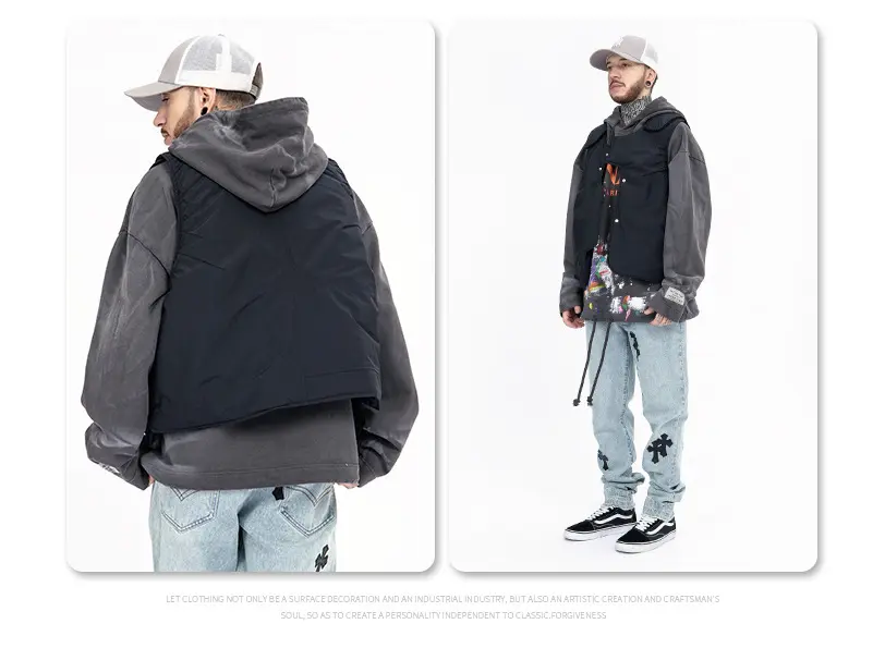 Sleeveless Cotton Jacket Style 1