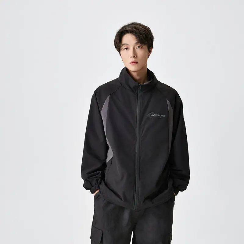 OEM ZD custom embroidered logo mens windbreaker jacket Supplier, Products
