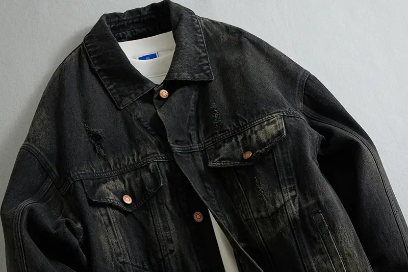 Men's Denim Down Jacket Front
