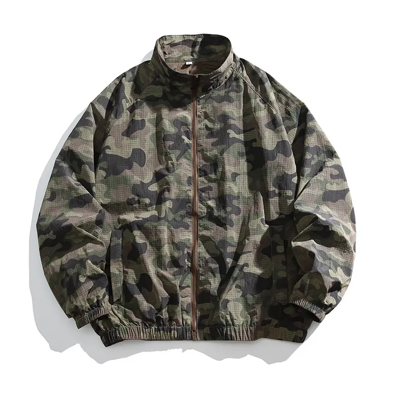 China ZD stand collar zip-up camouflage jacket Manufacturer, Manufacturers