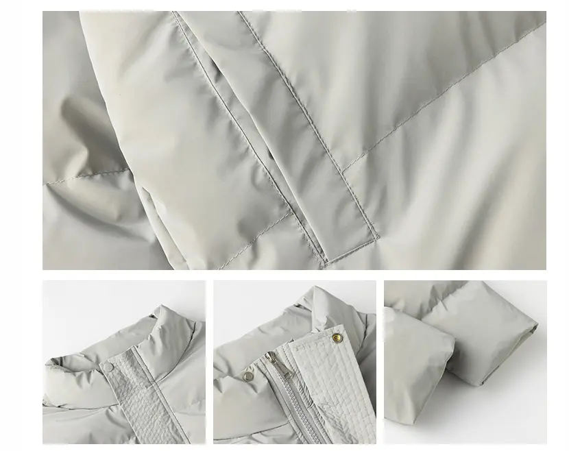 Men's polyester-padded jacket front view