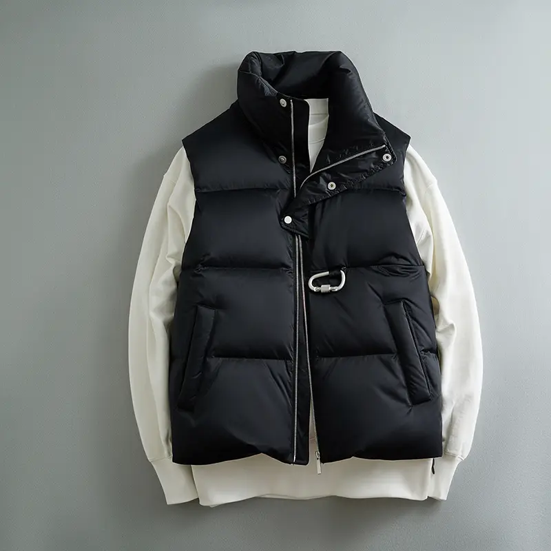 ODM ZD sleeveless black down puffer jacket Manufacturer, Factory