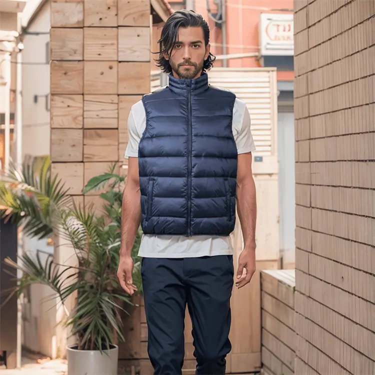 ODM ZD Men's custom sleeveless puffer jacket Company, Product