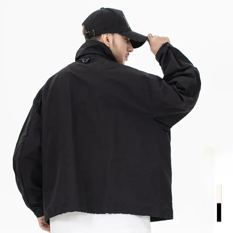 ODM ZD Three-dimensional multi-pockets black bomber jacket Companies, Products