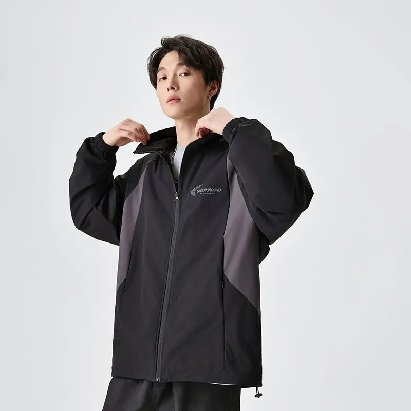 OEM ZD custom embroidered logo mens windbreaker jacket Supplier, Products