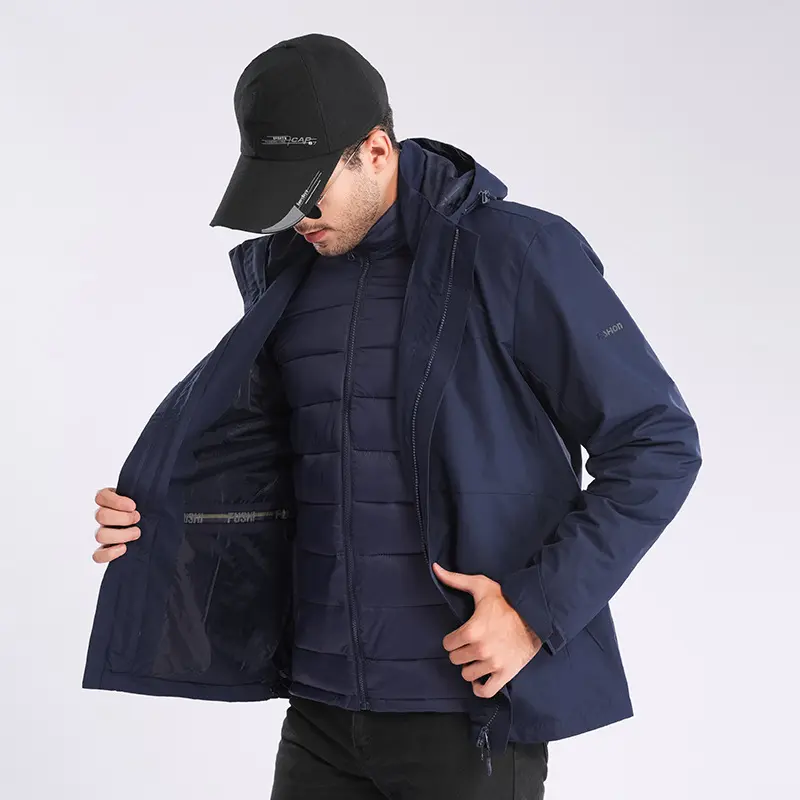 China ZD hooded waterproof 3 in 1 jacket Factory, Companies