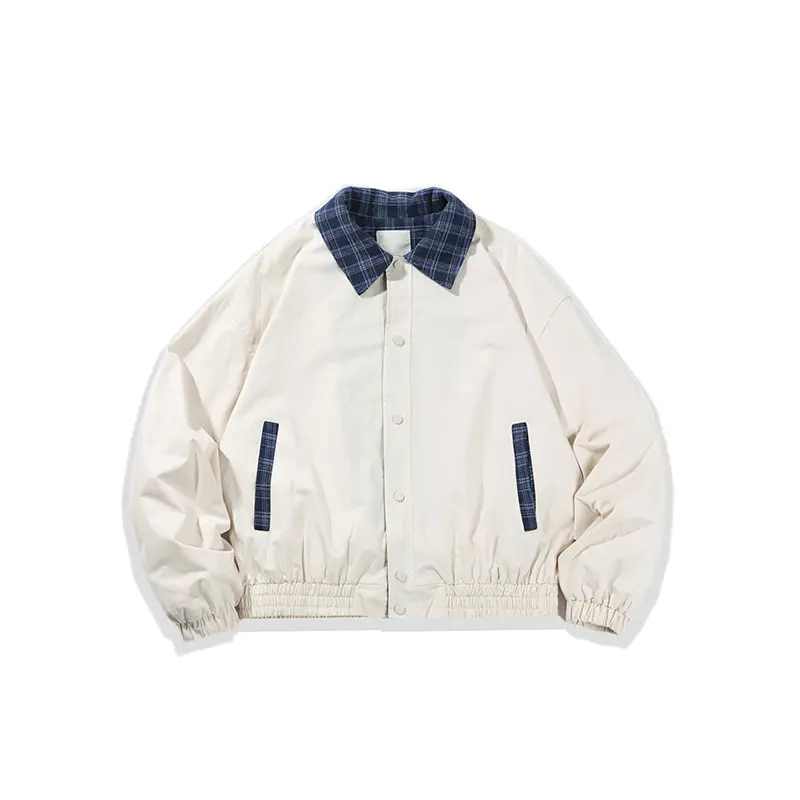 Wholesale ZD contrast plaid collar mens bomber jacket Company, Companies