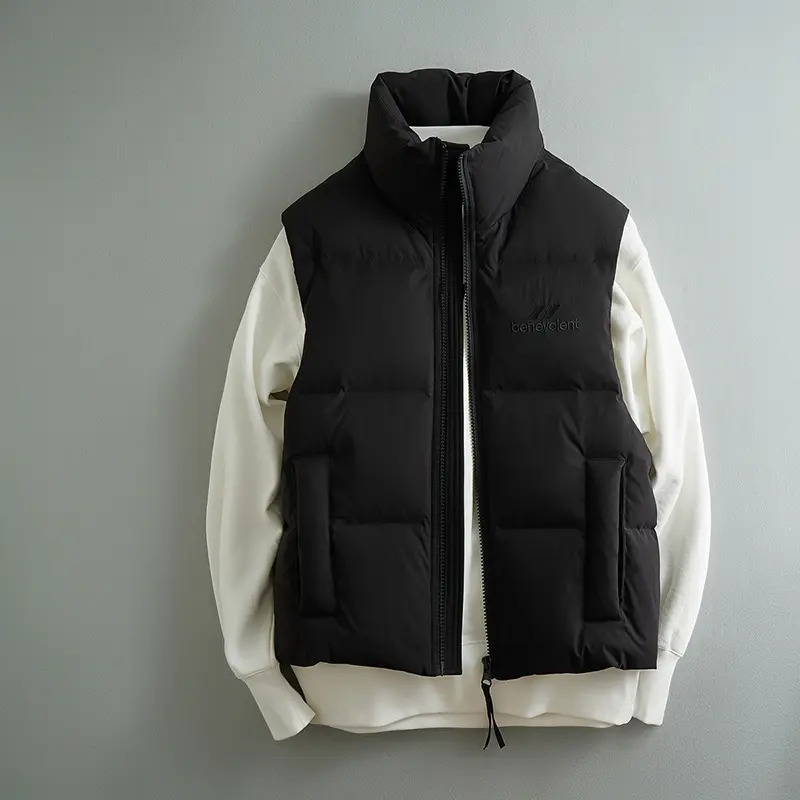 Wholesale ZD custom embroidery sleeveless puffer jacket Manufacturers, Products