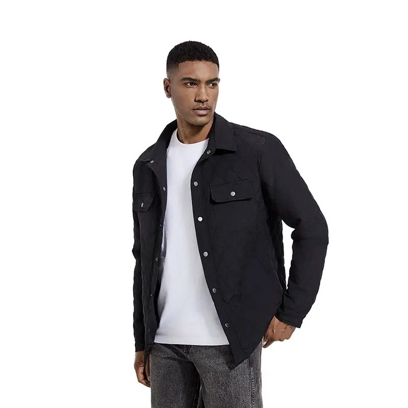 Custom ZD diamond check quilted light puffer jacket Factory, Company