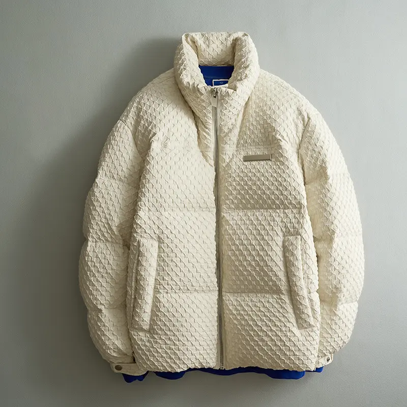 OEM ZD Men's Puffer Down Winter Streetwear Quilted Jacket Company, Product