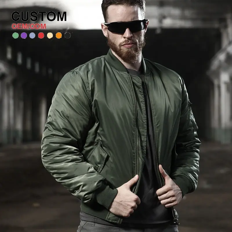Wholesale ZD nylon fabric cotton padding flight jacket mens Manufacturers, Product