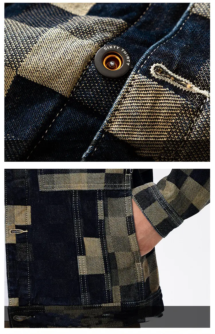 Men's denim jacket detail