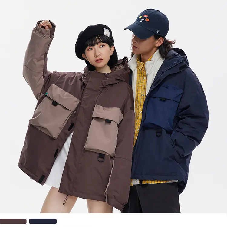 Wholesale ZD retro duck down mens puffer jacket with hood Suppliers, Factory